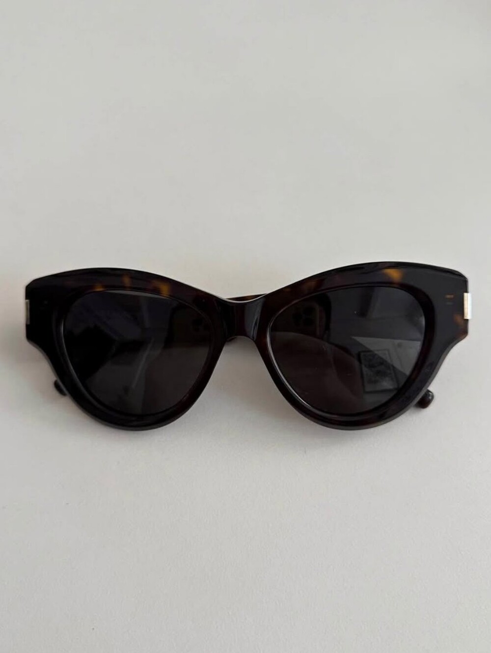Saint Laurent Tortoise Shell Cat-Eye Acetate Sunglasses